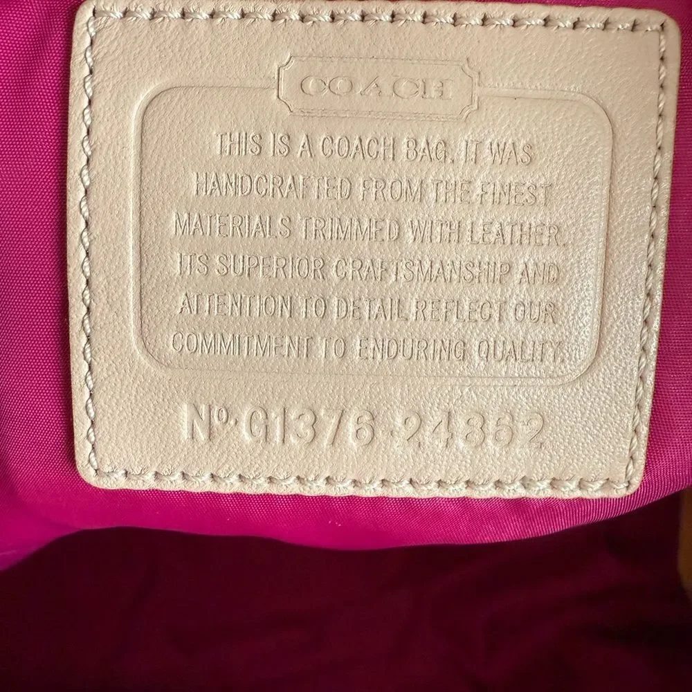 Coach Navy Legacy Weekend Nylon Tote - Picture 7 of 9